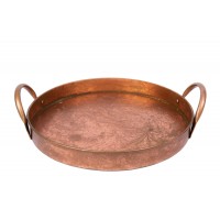 Bandeja  de Ferro Cobre Redonda 